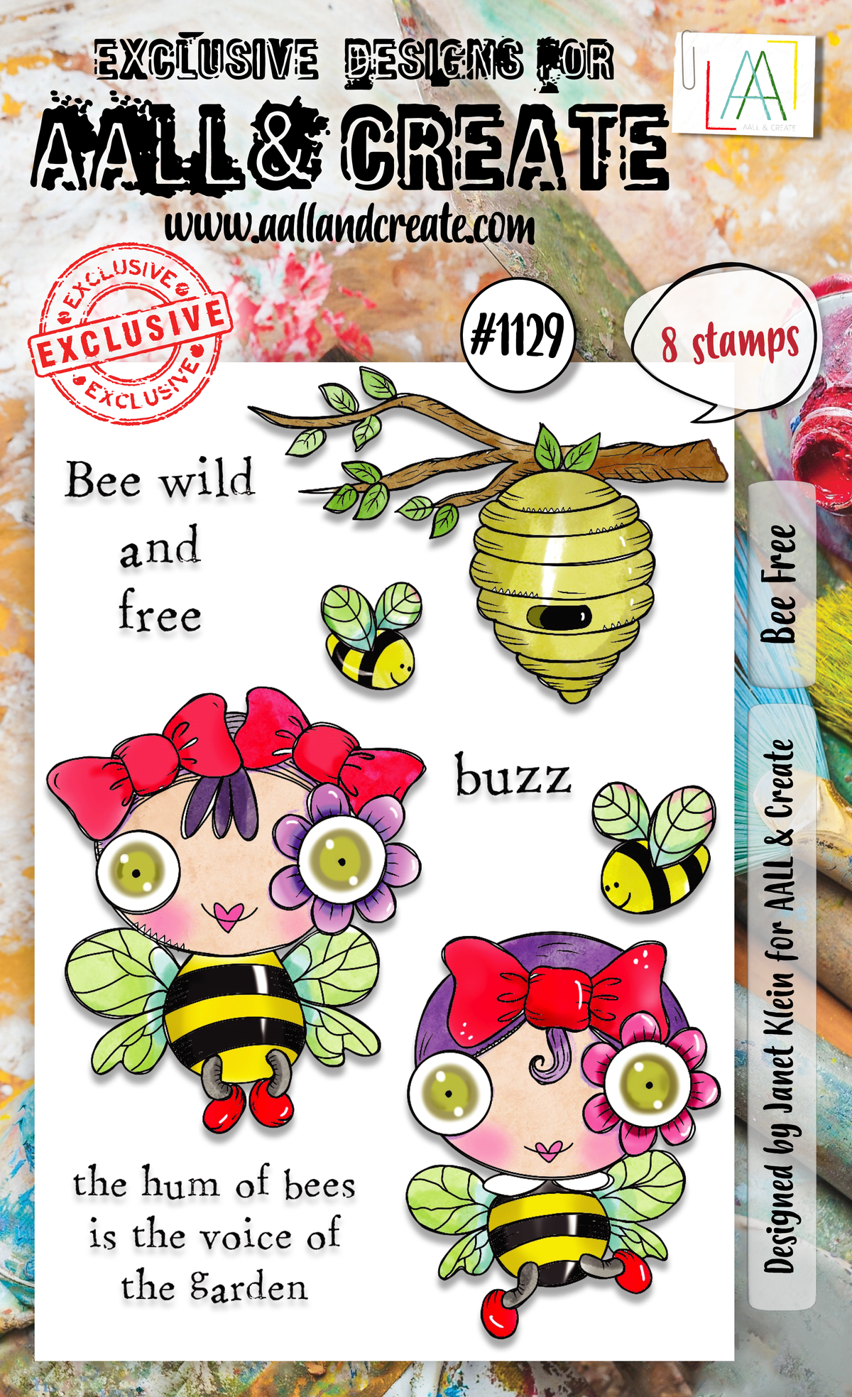AALL & Create - Set de tampons A6 - Bee Free