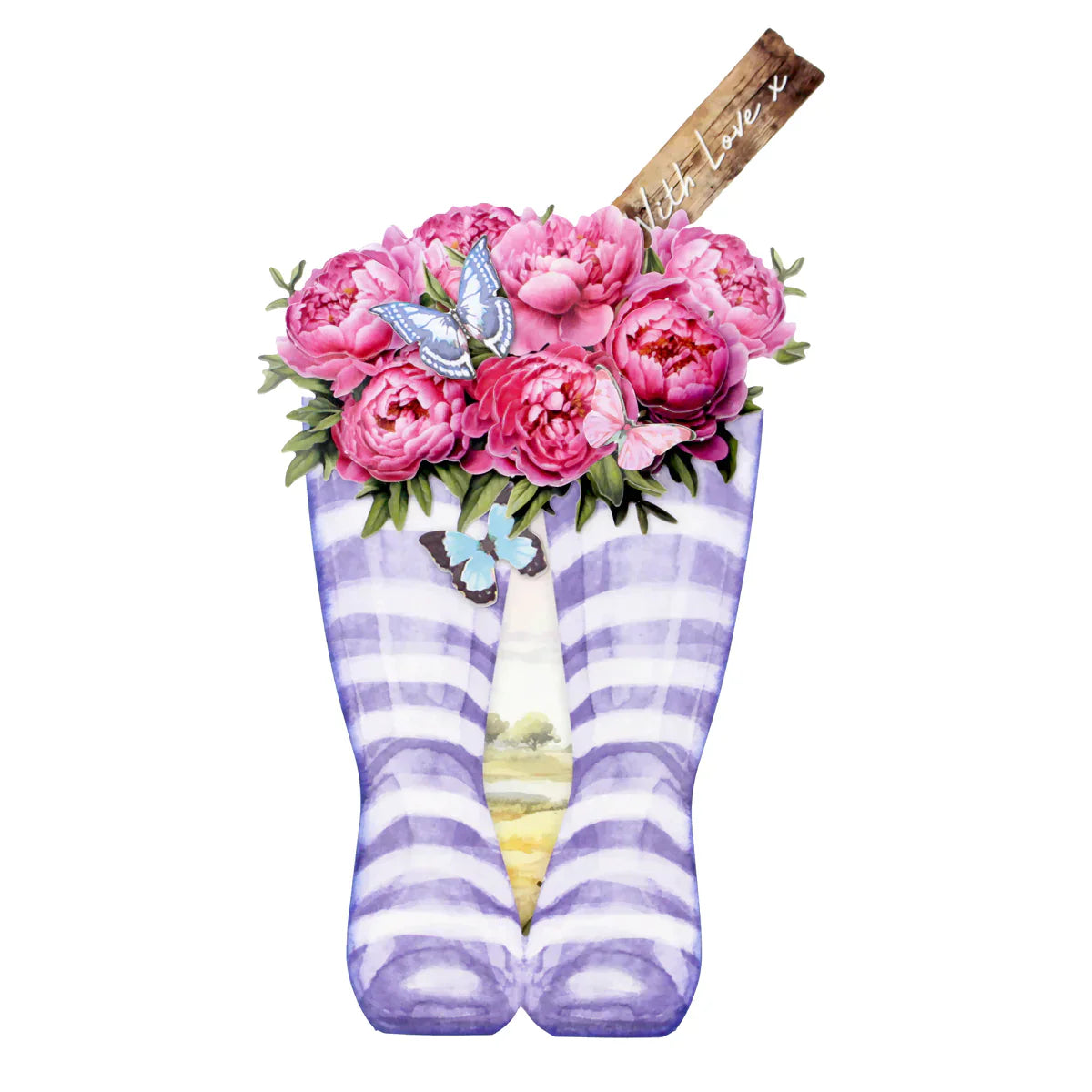 Magnifiques bottes en caoutchouc, kit de fabrication de cartes