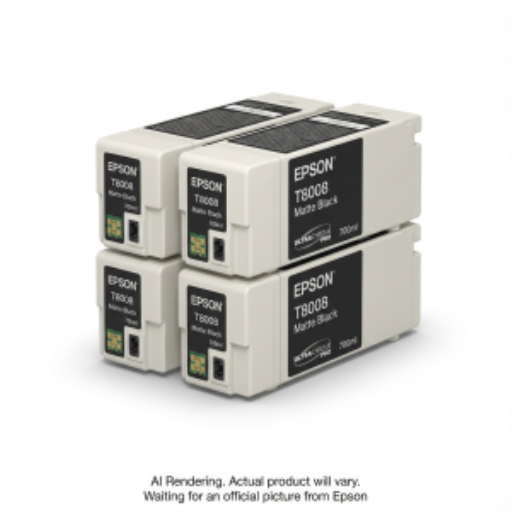 T80080v Epson UltraChrome Pro Noir Mat Multi-Pack (4) Cartouche d'encre 700 ML