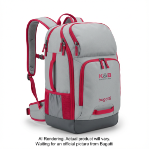 K&B Sport Junior Copper Backpack - Light Grey / Raspberry
