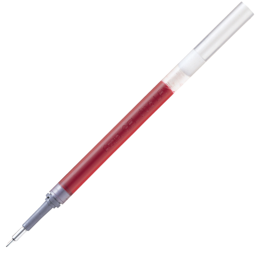 Recharge d'encre - Pour stylo-gel EnerGel, pointe aiguille (0,5 mm) fine, encre rouge