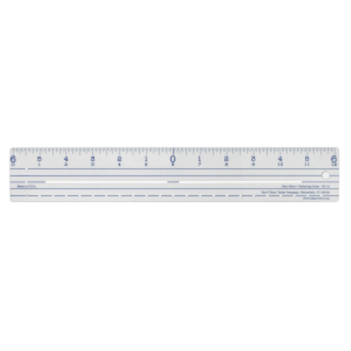 Zero Centering Craft Ruler 12”
Règle artisanant centrée sur zéro, 12 po