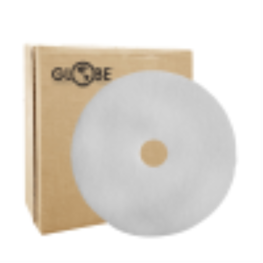 12" White Super Polish Floor Pad