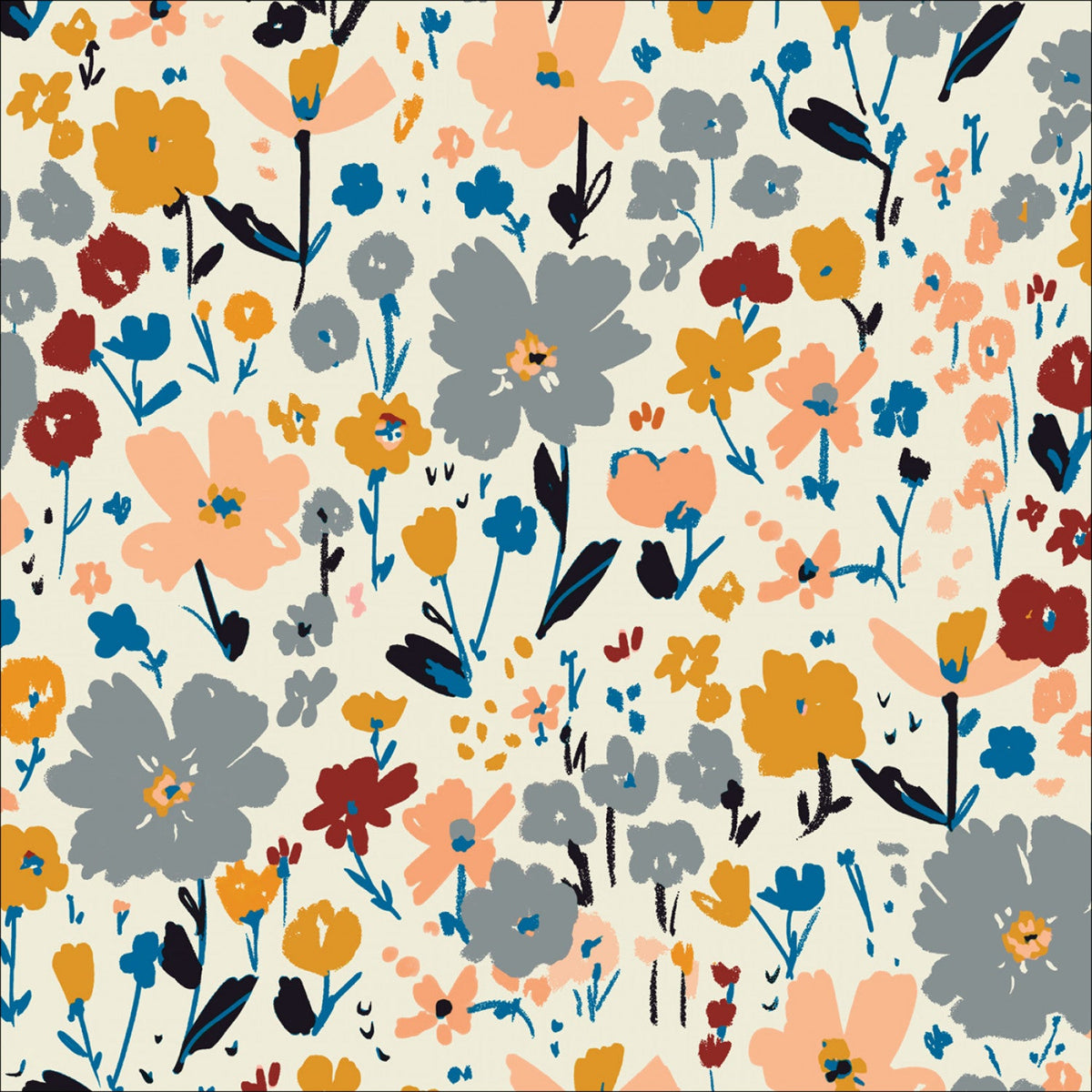 Canyon Blooms by Cloud 9 - Morning Meadow Organic Double Gauze