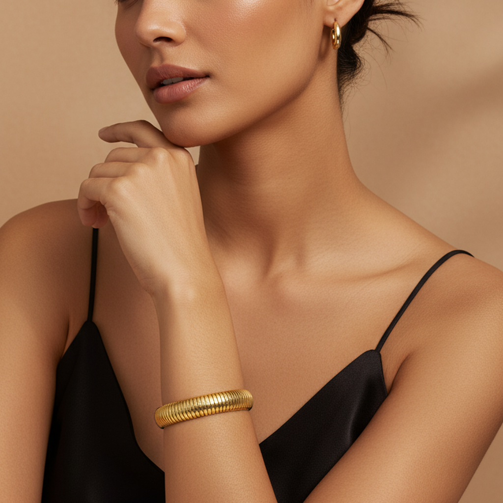 Bracelet JONC Extensible Doré Grace