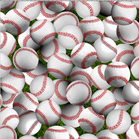 Jour de match par Oasis Fabrics - Balles de baseball