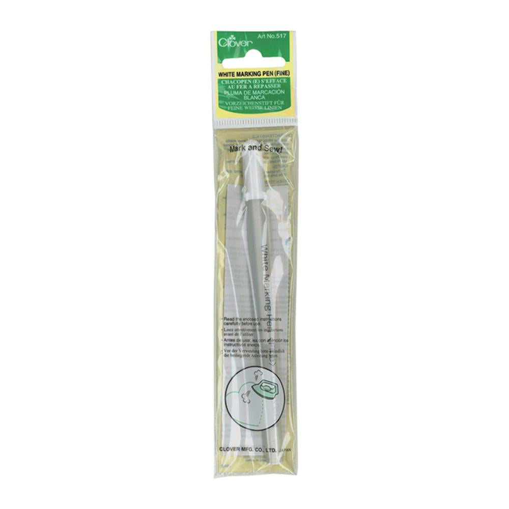 CLOVER 517 - Crayon marqueur blanc - Pointe fine