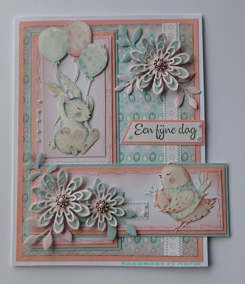 Nellie's Vintage Sheets Feuilles de Pâques A4 2 feuilles