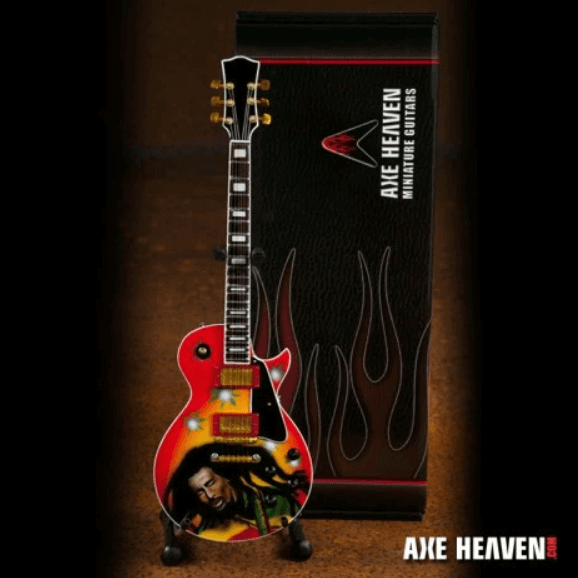 Réplique Miniature de Guitare Bob Marley Hommage Reggae Modèle de Collection