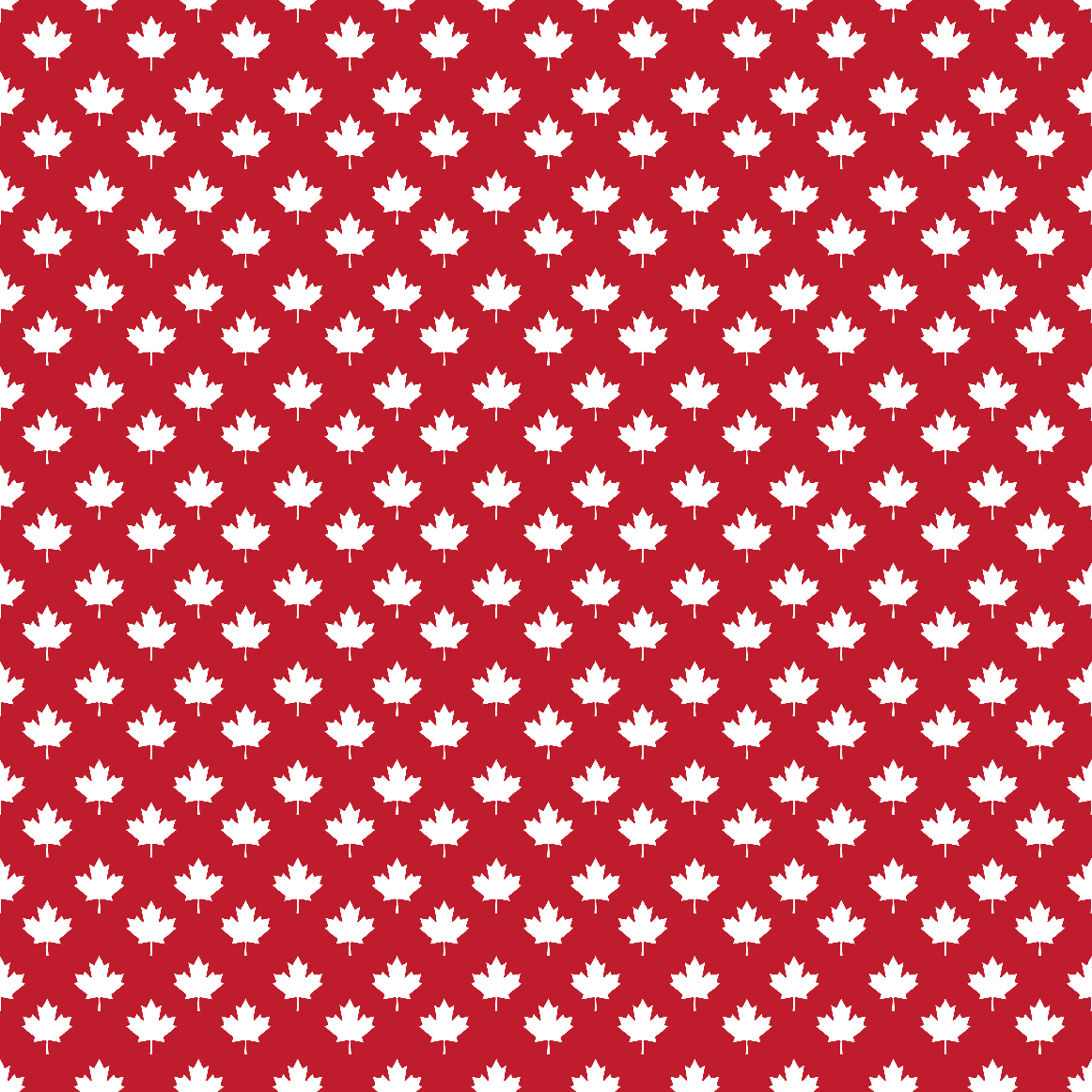 Motif de feuille d'érable numéro 1 pour thermocollant (HTV) Fête du Canada, fond rouge