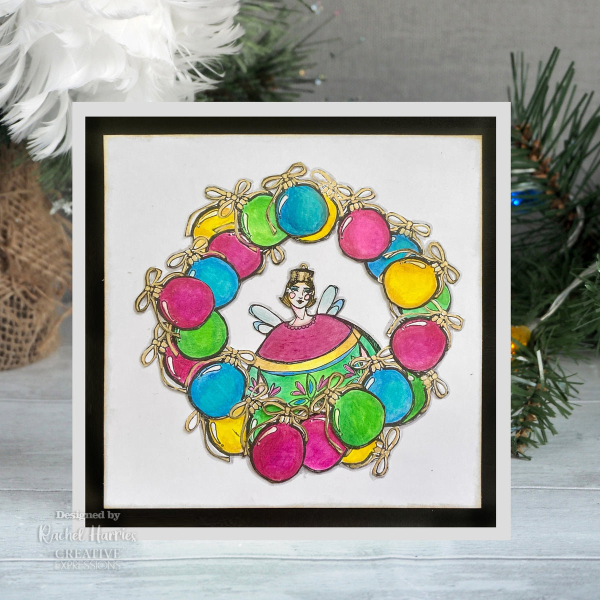 Creative Expressions Jane Davenport Bauble Fairy 15 x 10 cm Set de Tampons Transparents