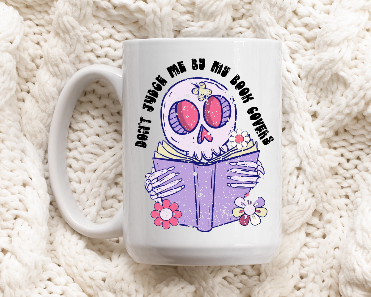 Mug en céramique "Ne me juge pas à la couverture de mes livres" | Pour les passionnés de livres