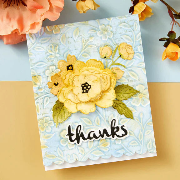 Matrices de découpe Vintage Florals de la collection From the Garden par Wendy Vecchi