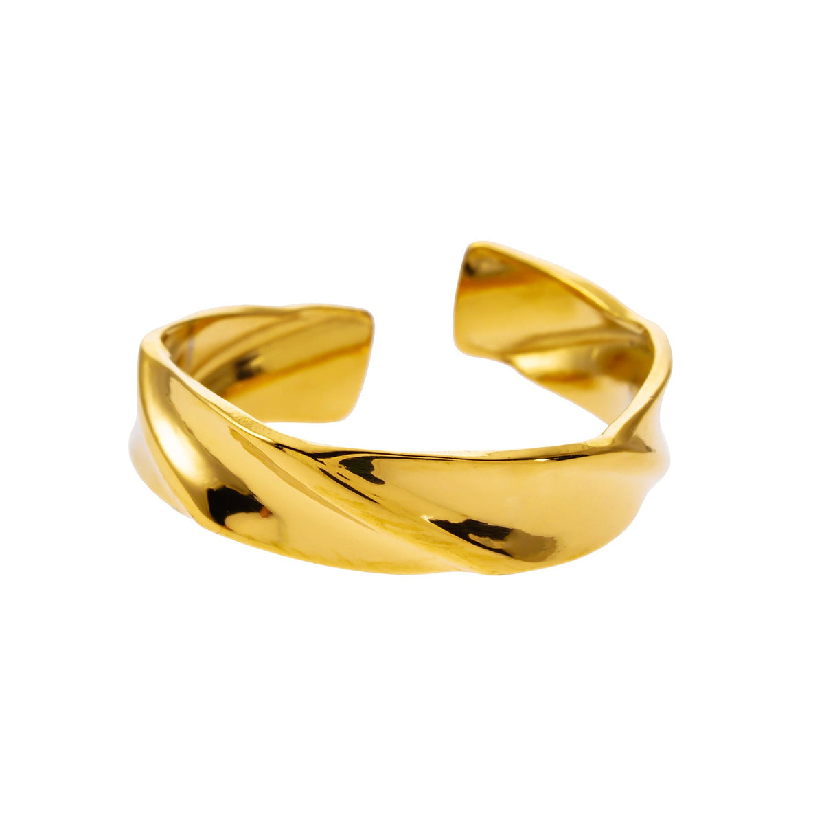ELIAS Gold: Shapes & Textures Modernist Ring