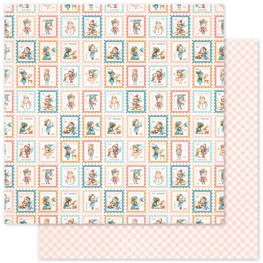 Papier 30,5 x 30,5 cm "Fairytale Christmas Basics E" (lot de 12 pièces) 35223