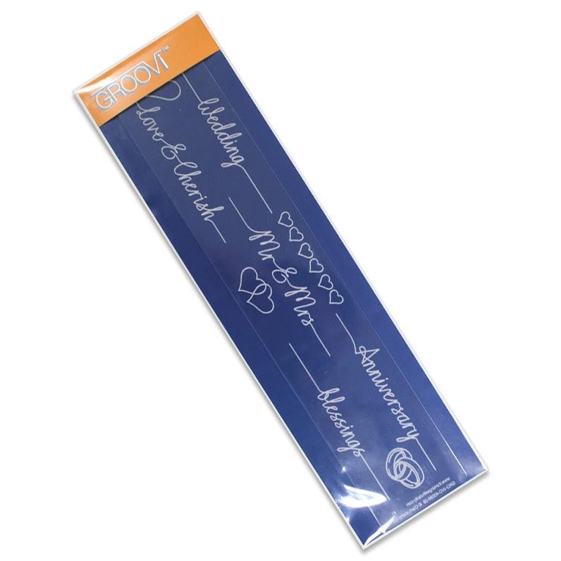 Plaque de bordure sentimentale Groovi pour mariage