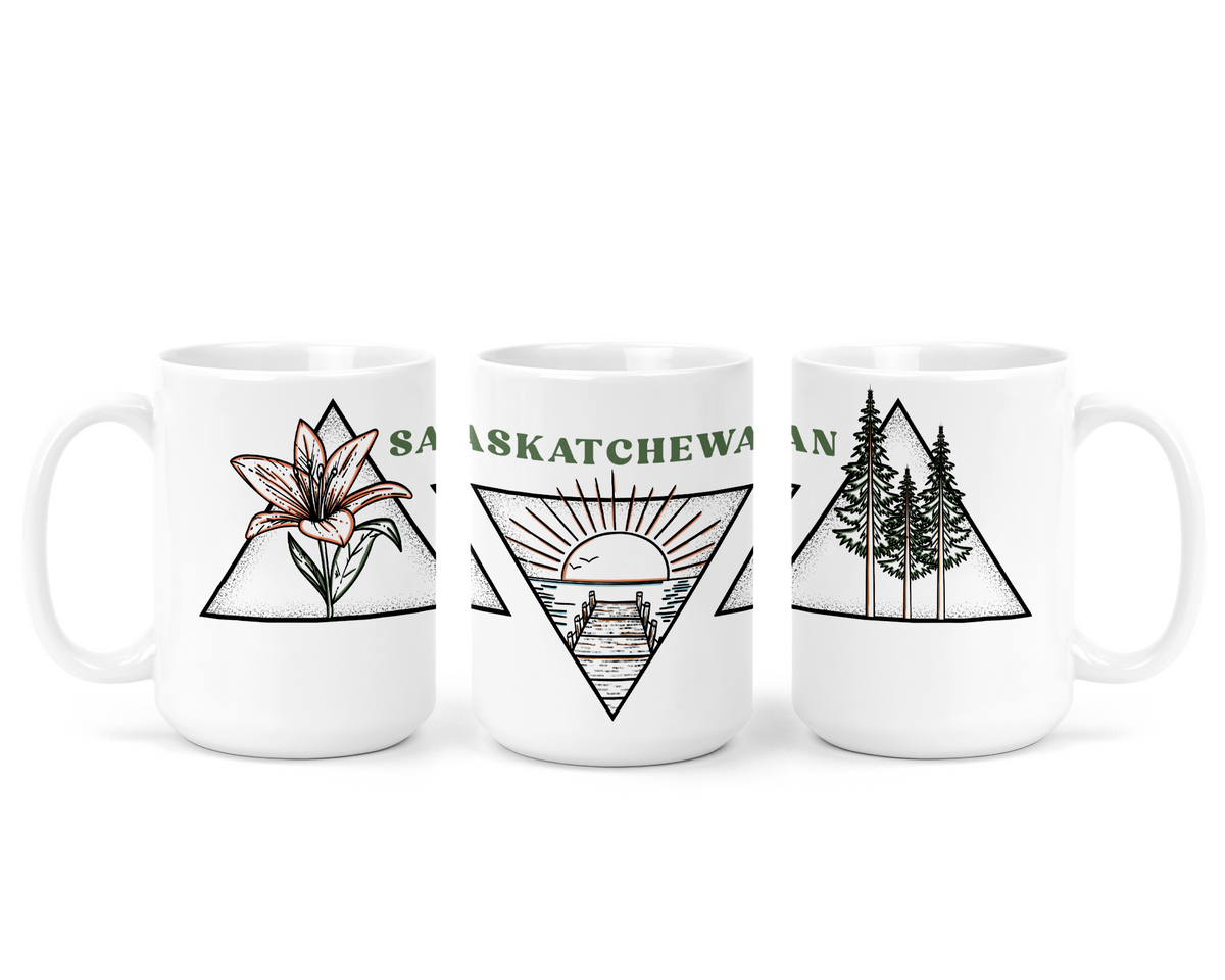Mug en céramique Triangle Saskatchewan | Mug Saskatchewan