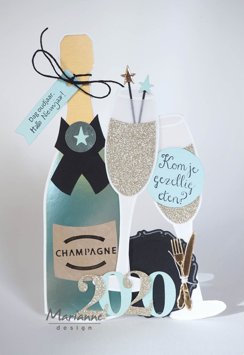Pochoir artisanal Champagne de Marleen
