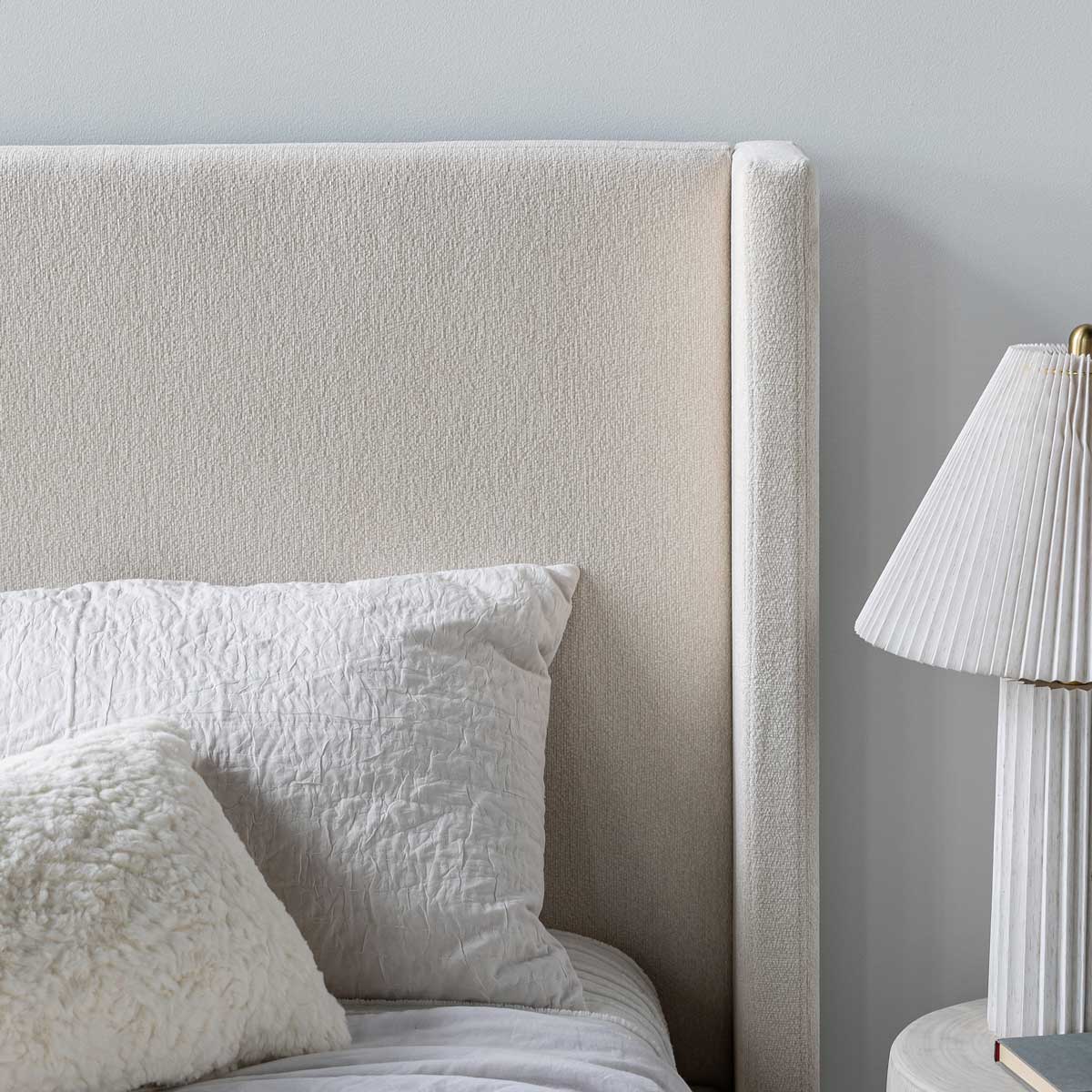 Lit Angie tiroir de rangement moderne – Crème