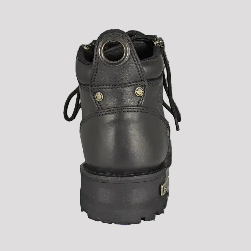 Bottes de moto double zip 6" pour femme Milwaukee Leather