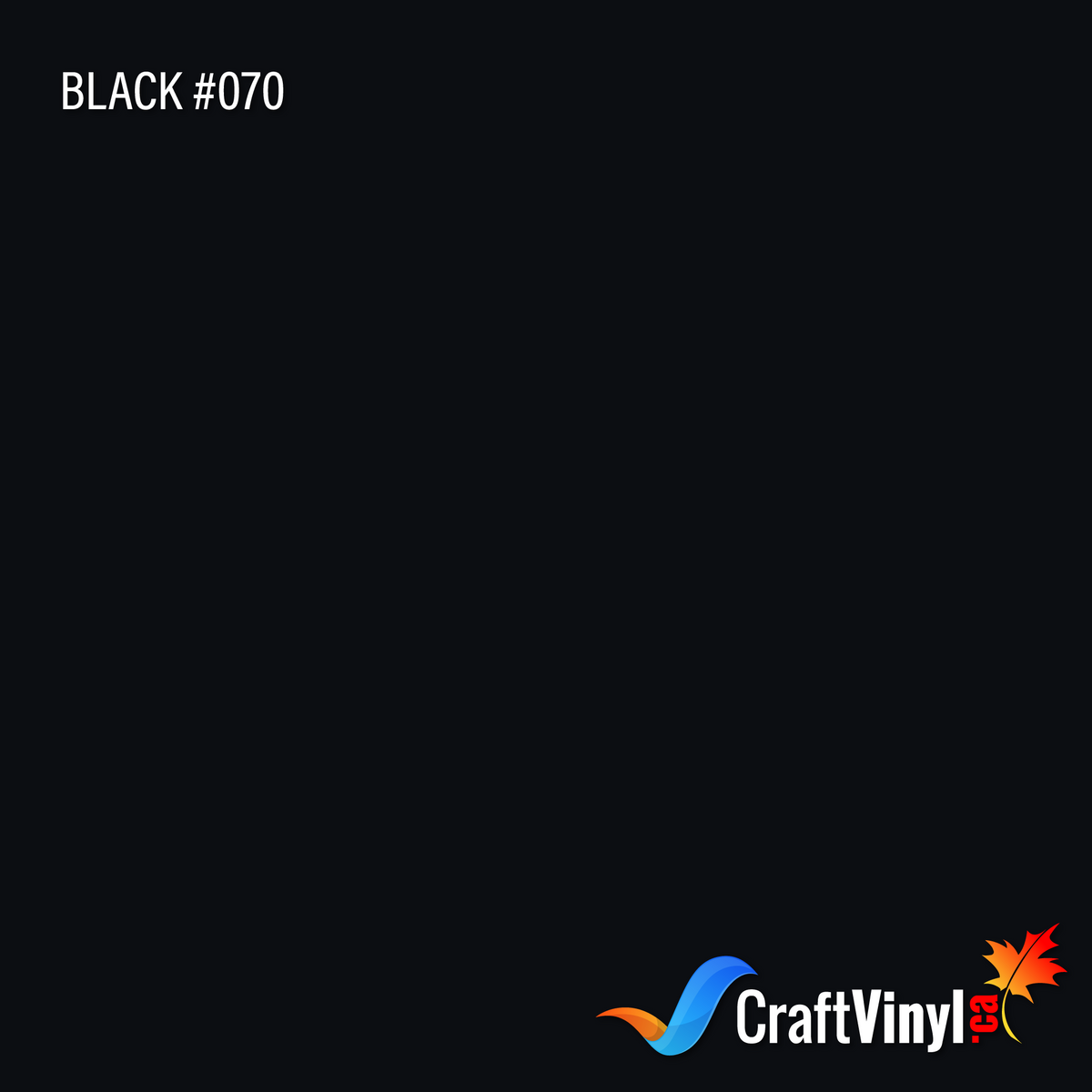 Oracal 651 Gloss Black Vinyl #070 12''x 20ft