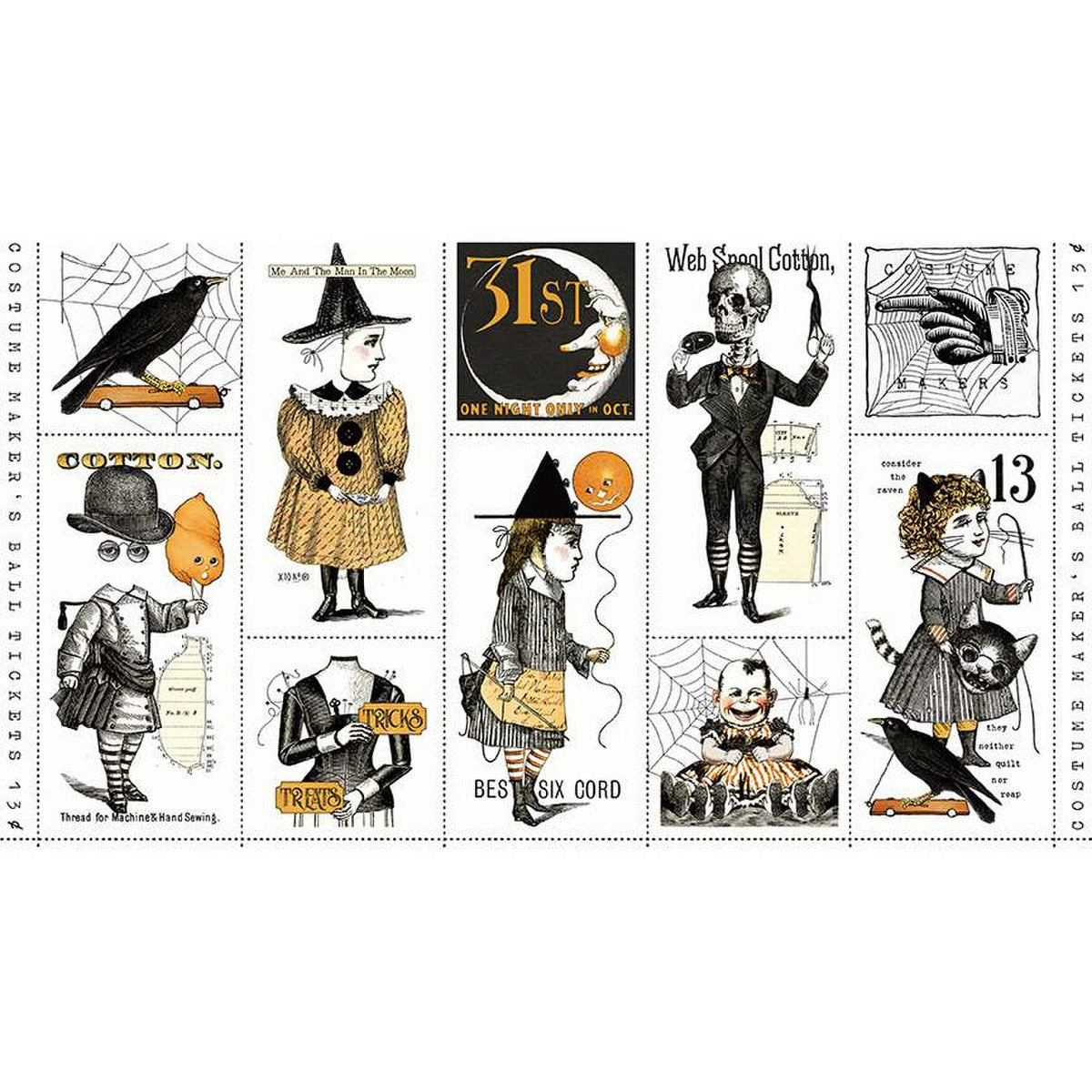 Riley Blake - Costume Maker's Acte II - Panneau de patchs moyen - PD16002-PANEL