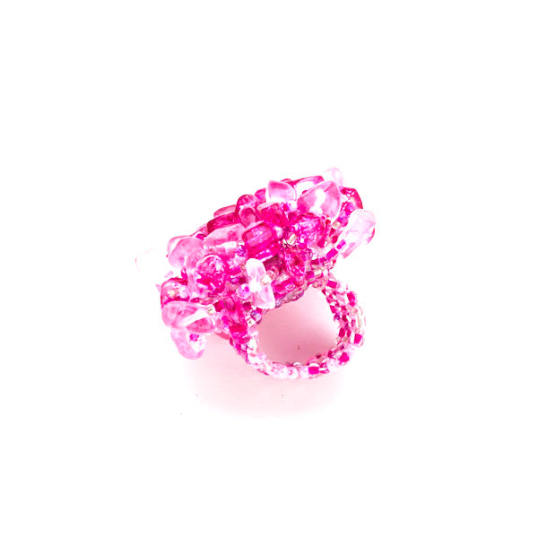 Bague perles et pierres