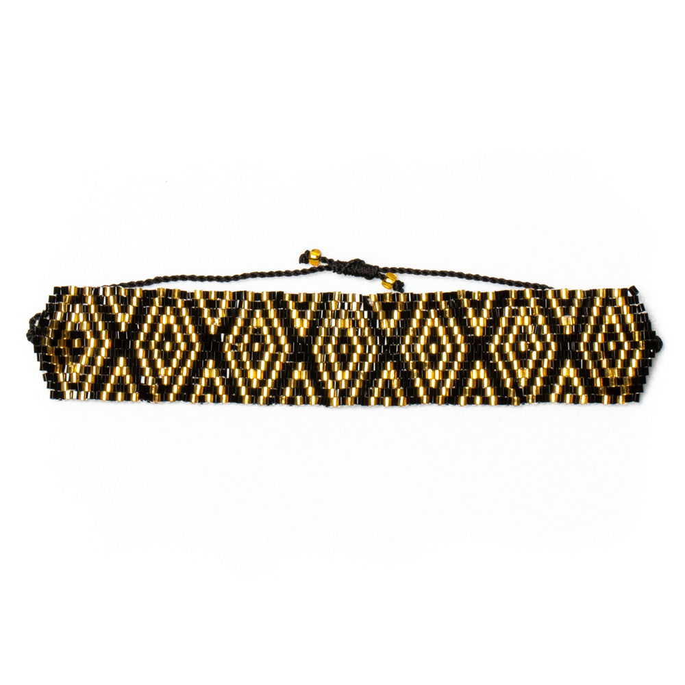 Bracelet de style aztèque perlé