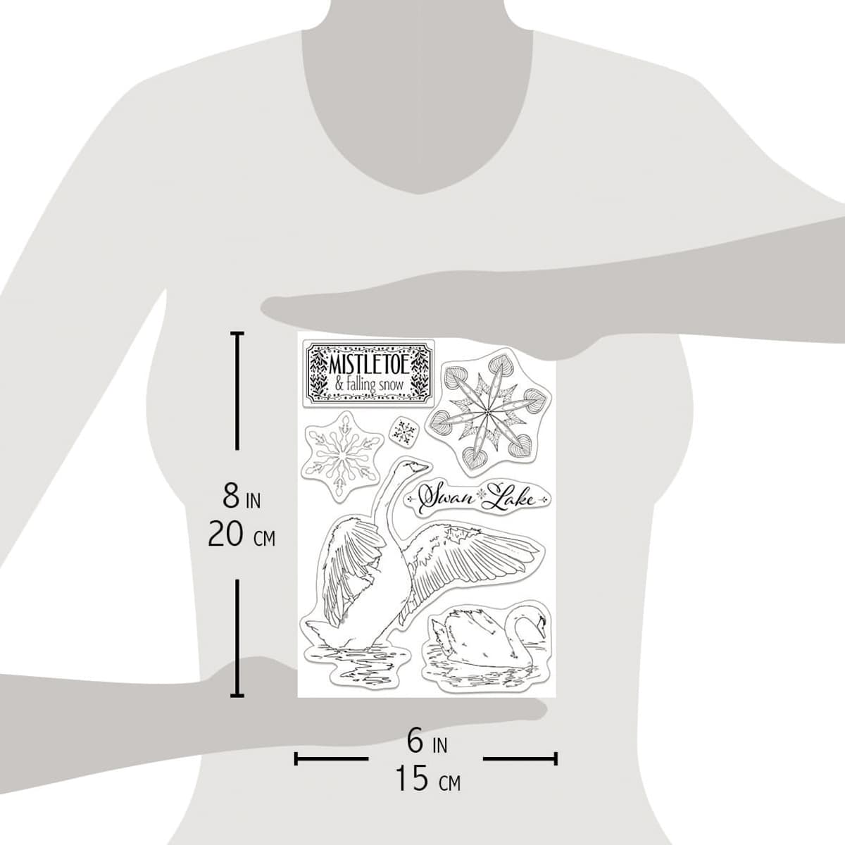 Ciao Bella Clear Stamp Set 15x20cm Le Lac des cygnes