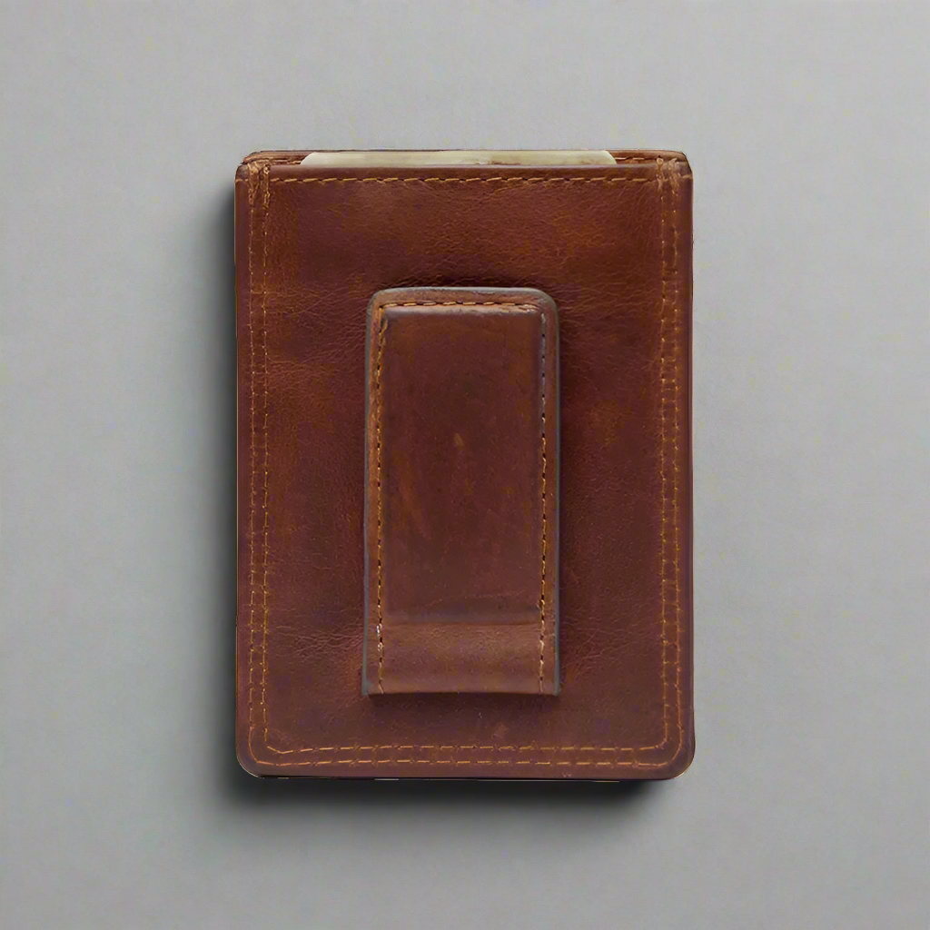 Porte-cartes Rugged Earth en cuir pour homme