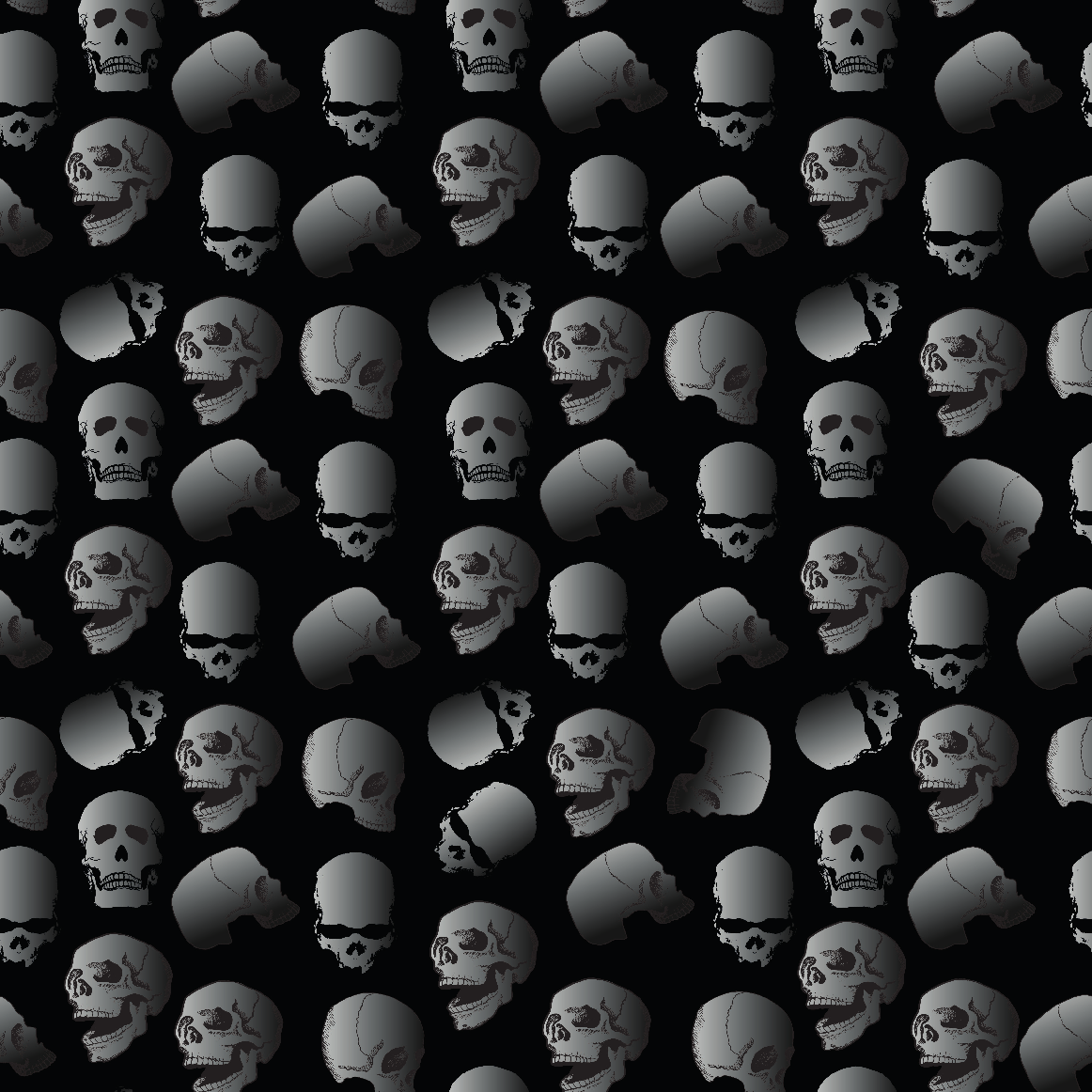Vinyle thermocollant à motifs Tête de mort d'Halloween 2