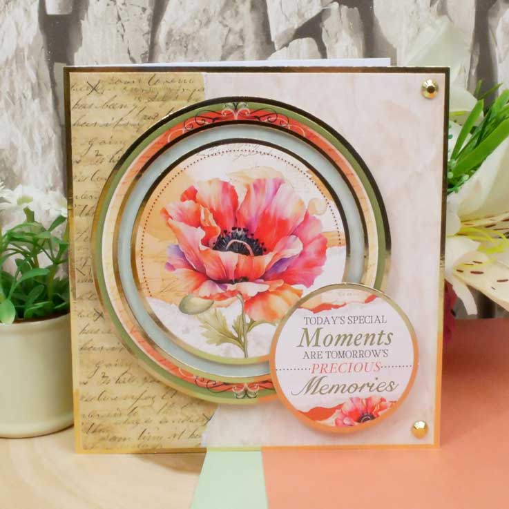 Precious Poppies Card Topper Sheet