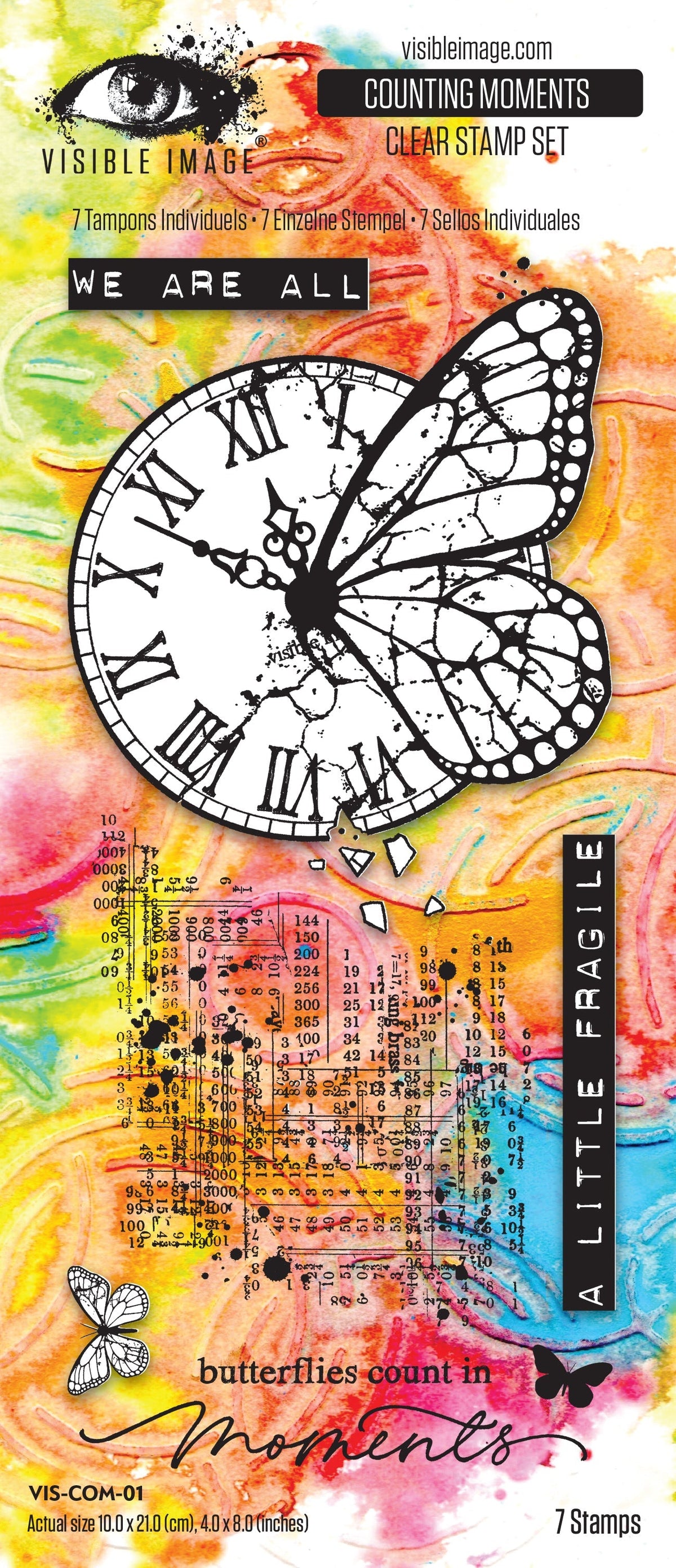 Visible Image Counting Moments 4in x 8in Stamp Set
