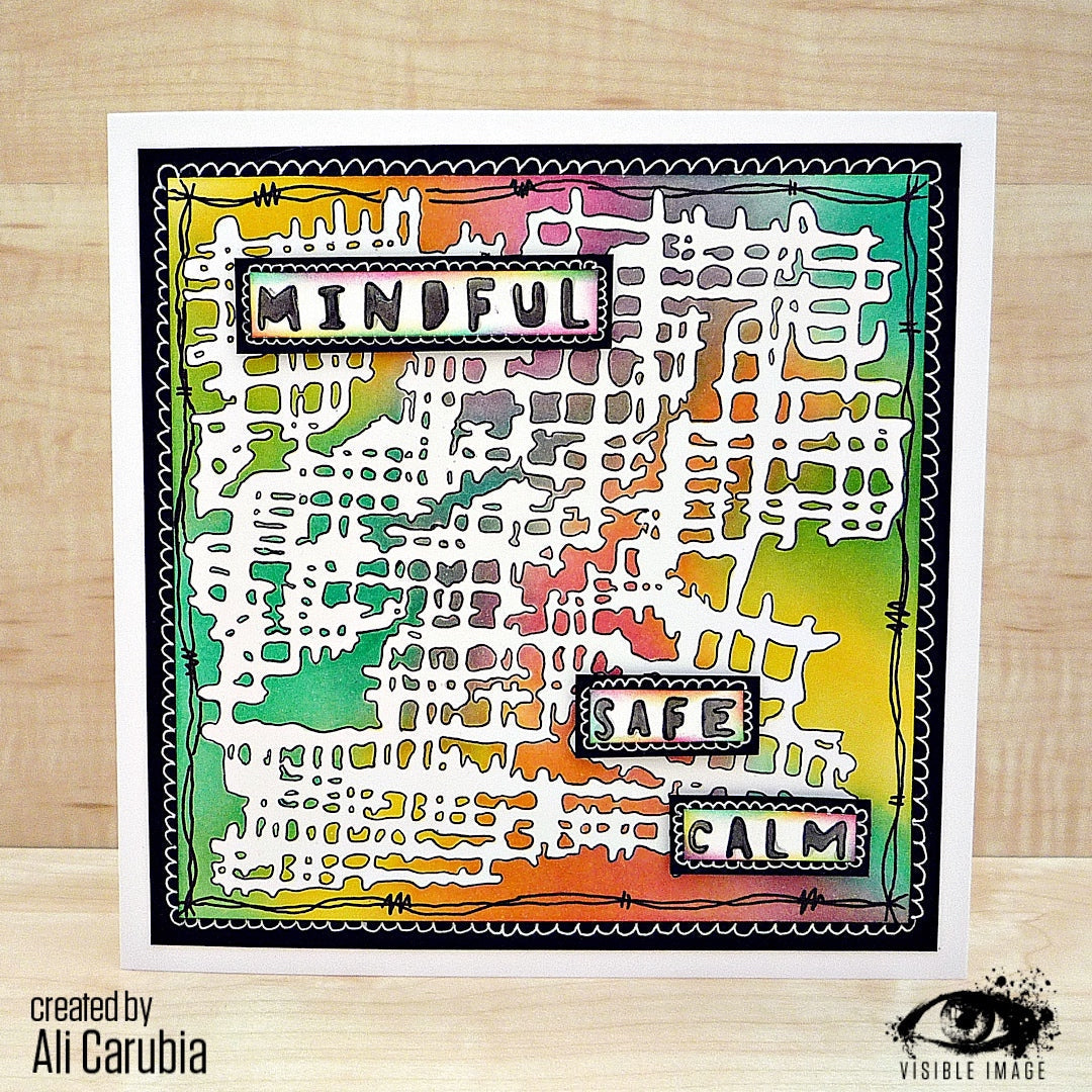 Pochoir Visible Image Mesh it Up - 6 x 6