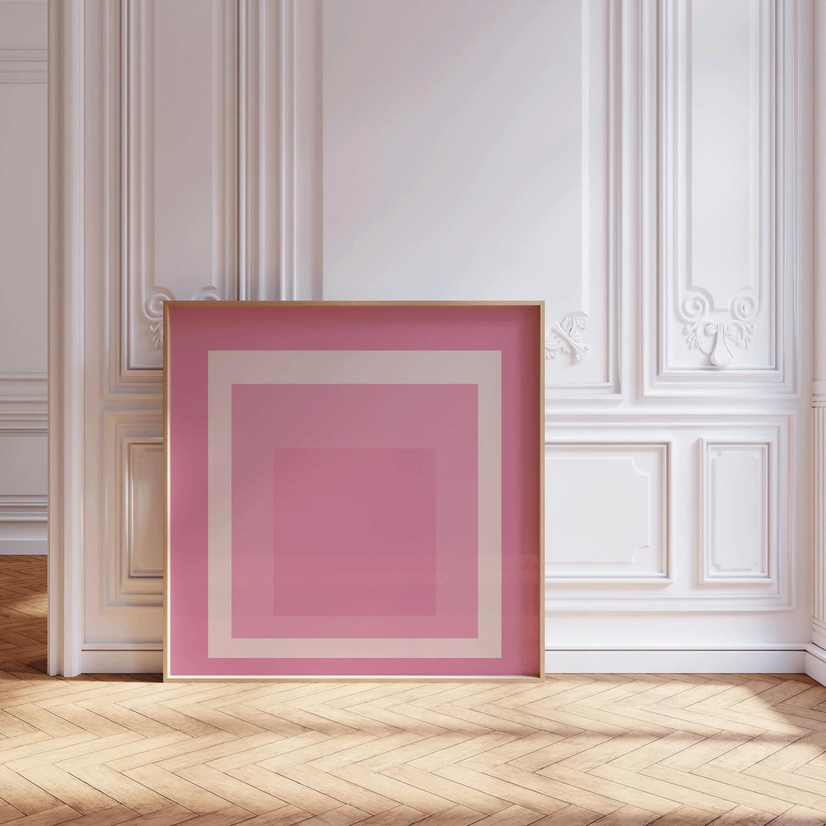 Inspiré de Josef Albers - Margot - Impression Giclée « Hommage au Carré » : Art moderne du milieu du siècle