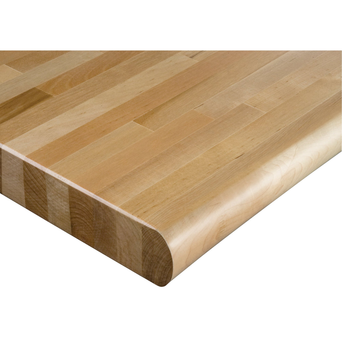 Laminated Hardwood Workbench Top, 60" W x 30" D, Bullnose Edge, 1 3/4" Thick