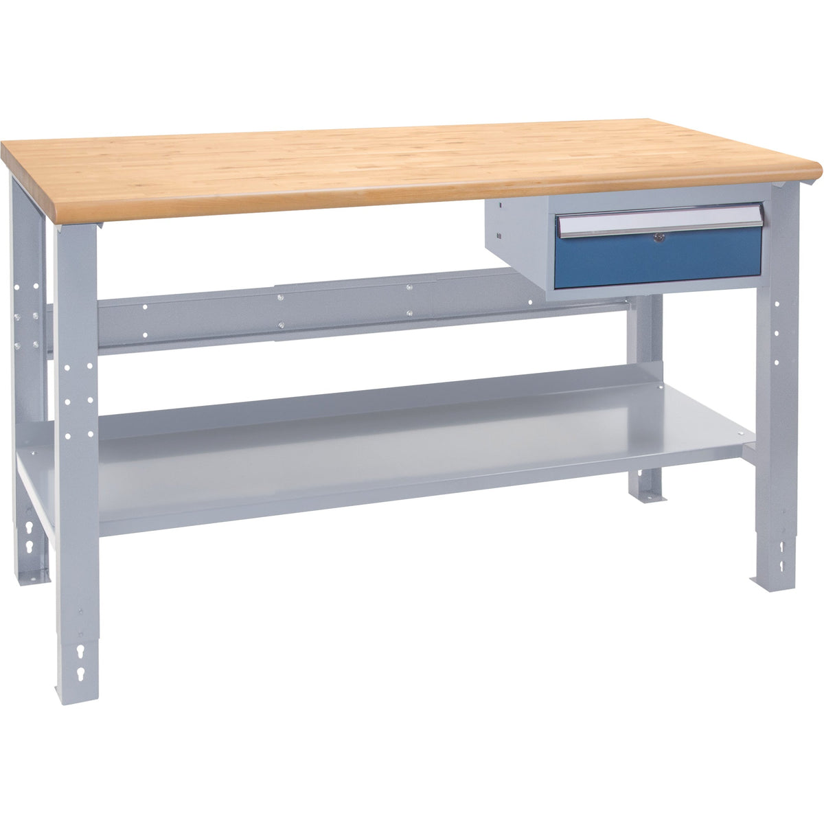 Établi industriel robuste, capacité 450 kg, 152 cm L x 76 cm P, 86 cm H