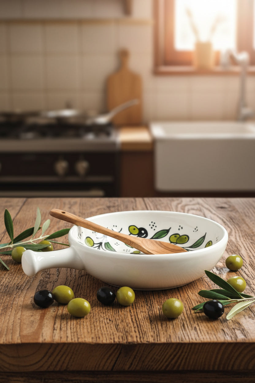 Handmade Ceramic Serving Pan 6 Inch Appetizer & Snack Dish Floral & Various Designs