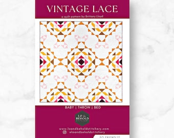 Kit de courtepointe en dentelle vintage – Bébé