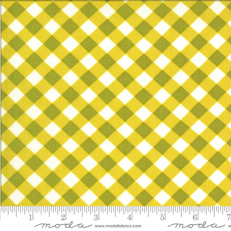 Blooming Bunch for Moda Fabrics - Citrine Plaid