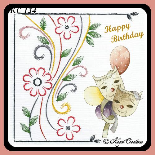Motif de broderie KC - Fleurir avec des fleurs