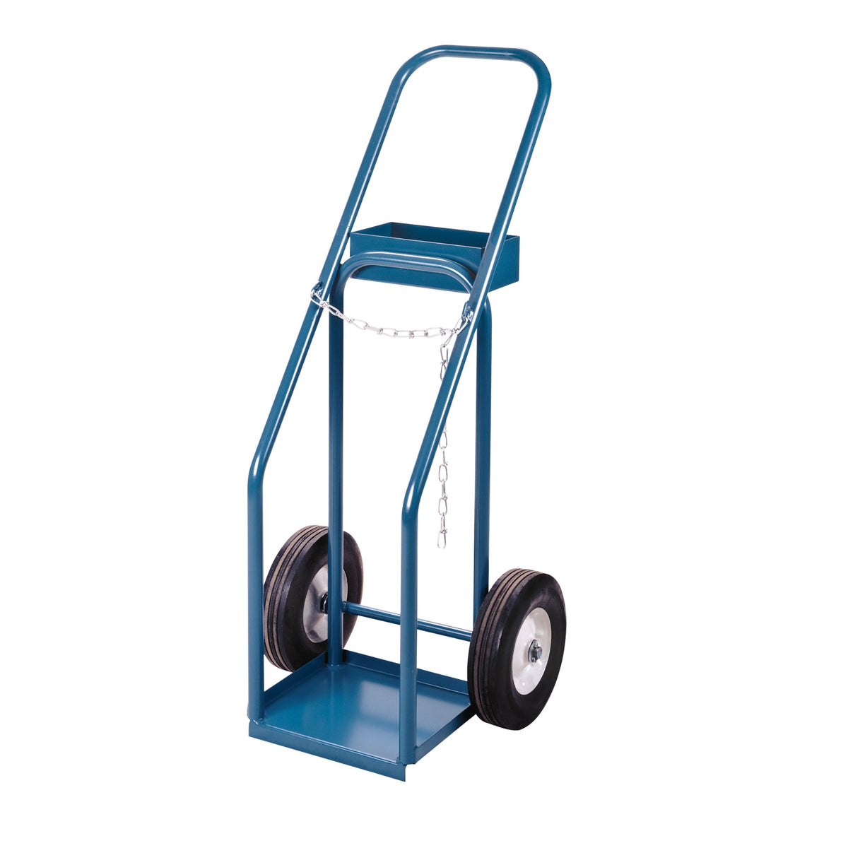 Chariots pour bouteilles de gaz, roues semi-pneumatiques, base de 30,5 cm l. x 25,4 cm L, 181,4 kg