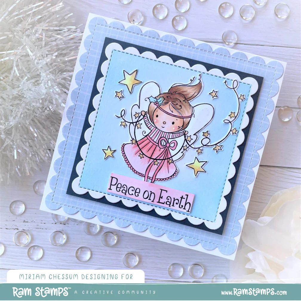 Tampon transparent Ange de la Paix 32658