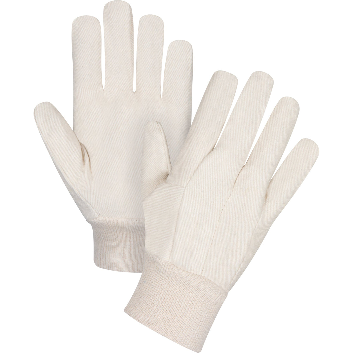 Gants en toile de coton, 12 oz., Grande taille