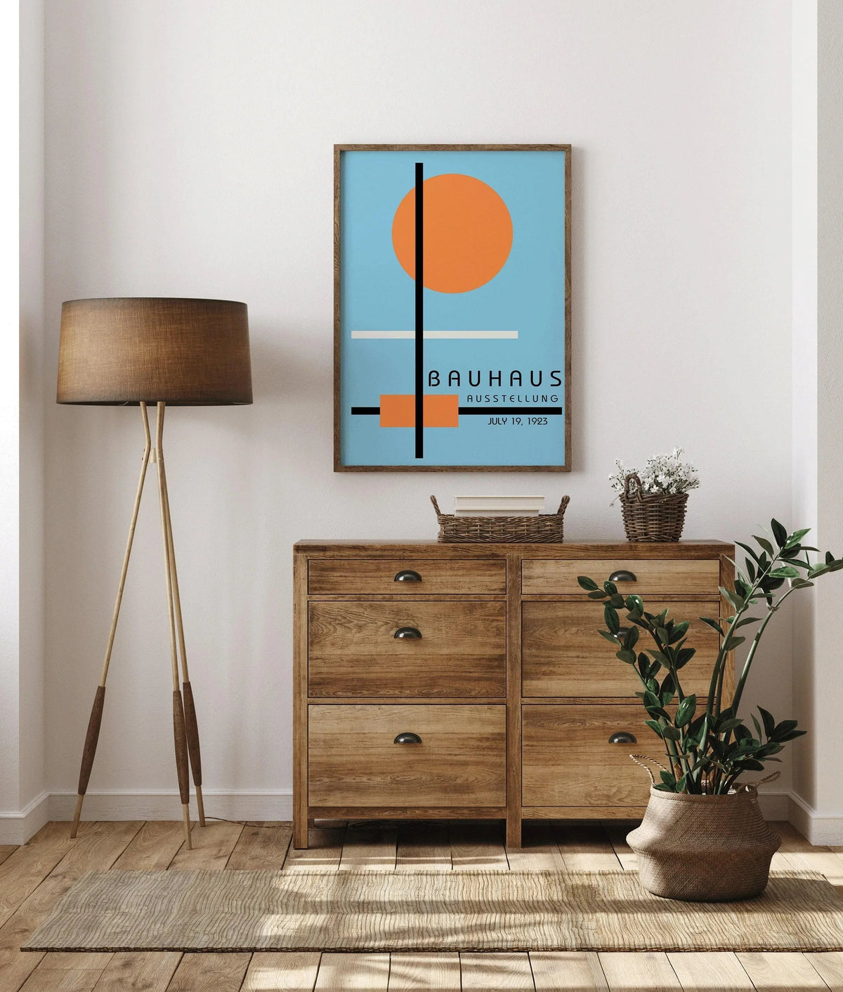 Affiches STATEMENT DUO Blue Bauhaus | Art moderne Mid-Century | encadrées disponibles