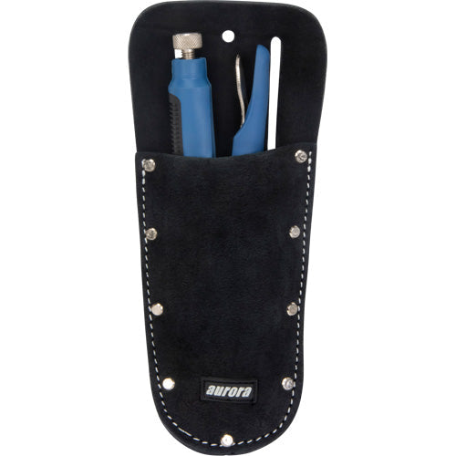 Pochette à outils, porte-pinces, cuir, 1 poche