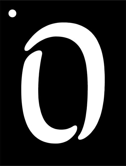 Mini numéros de pochoir