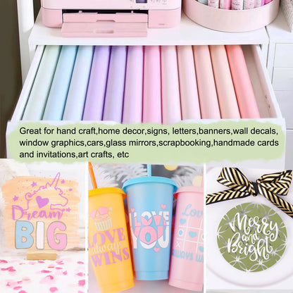 TeckWrap Matte Adhesive Vinyl - Sweet Pink | Ideal for Art Projects, Decals, and More!