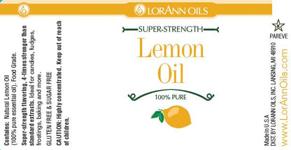 Lemon Oil Natural - Food Grade Essential Oils 1 oz., 16 oz., 1 Gallon - Ships Free Within Canada on Orders Above CAD $199