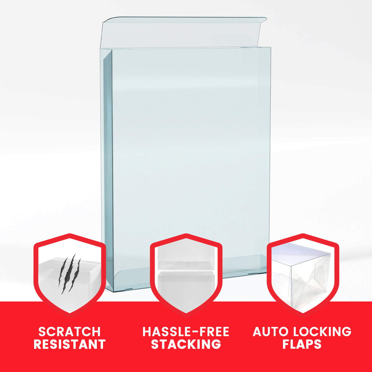 EVORETRO Display Case Protector for PS3/PS4 Steel Book Box PET Protector